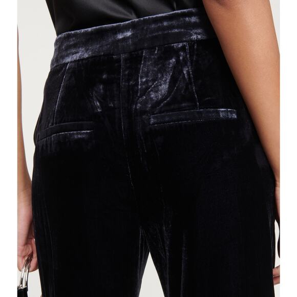 Veronica Beard Lebone Velvet Wide Leg Pants in Navy Size 12 - Picture 4 of 16